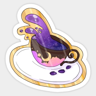 Moonlit Cafe Badge Sticker